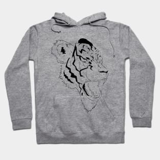 Tiger B&W Hoodie